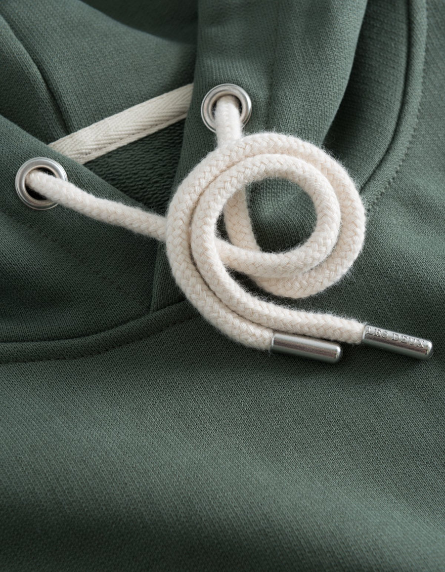 LES DEUX -CARL HOODIE - THYME GREEN