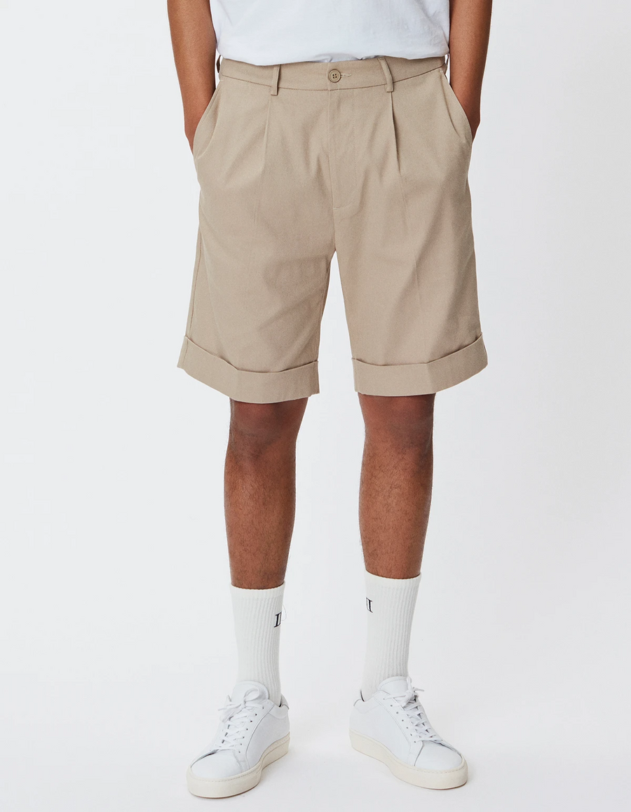 LES DEUX - Preston Bermuda Dobby Shorts - DARK SAND