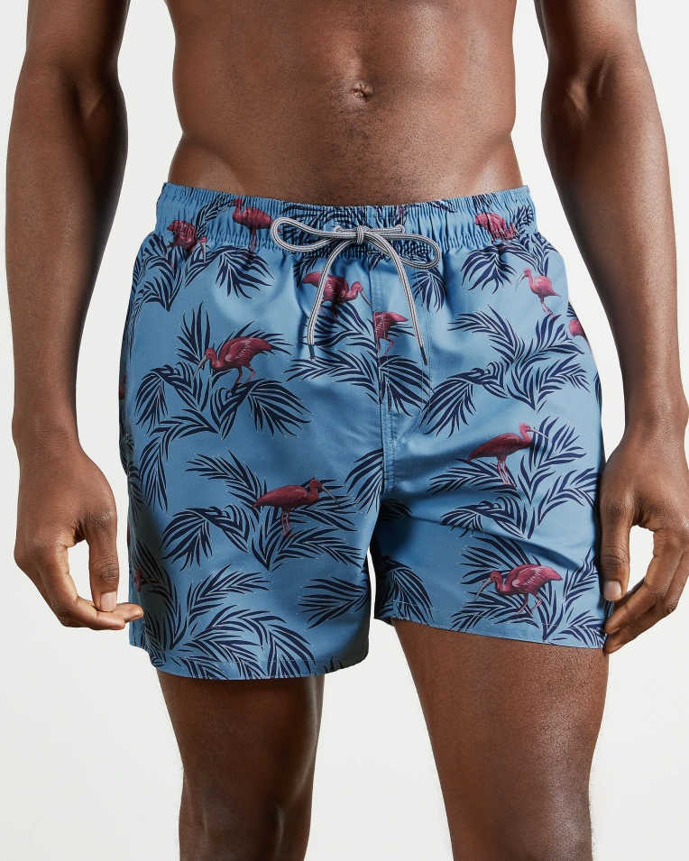 TED BAKER - BREDROL  Printed swimshort - BLUE