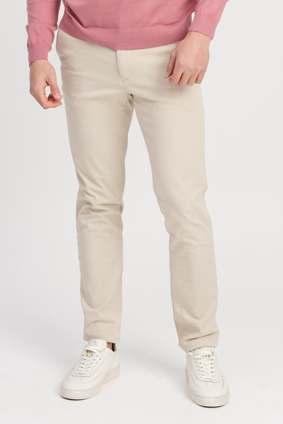 CALVIN KLEIN - SLIM FIT CHINOS -  BEIGE